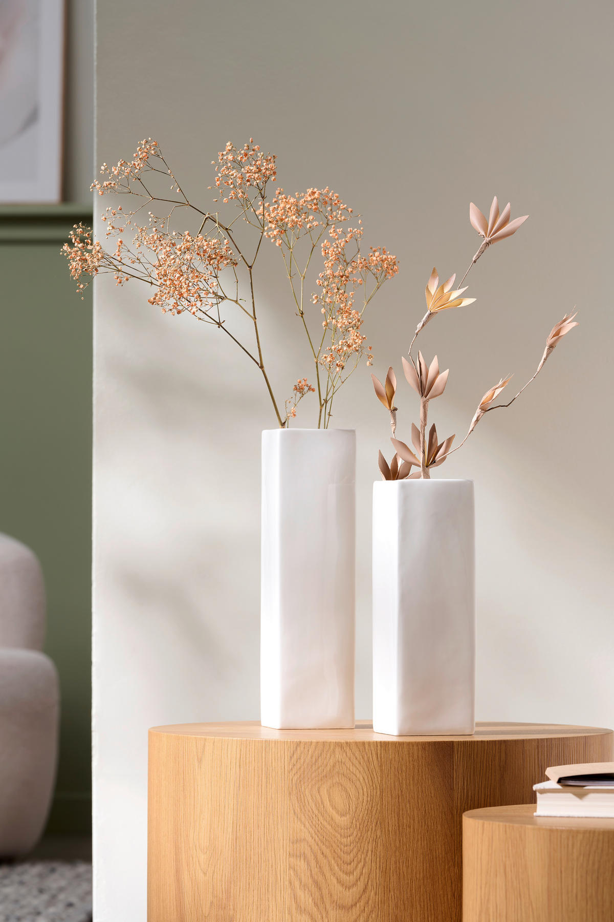 VASE 25 cm  - Weiß, Basics, Keramik (9/9/25cm)