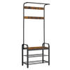 GARDEROBE  in 72/183/33,7 cm  - Schwarz/Braun, Trend, Holzwerkstoff (72/183/33,7cm) - Boxxx