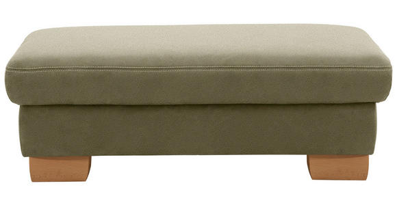 ECKSOFA in Mikrofaser Hellgrün  - Wildeiche/Beige, KONVENTIONELL, Holz/Textil (236/286cm) - Voleo