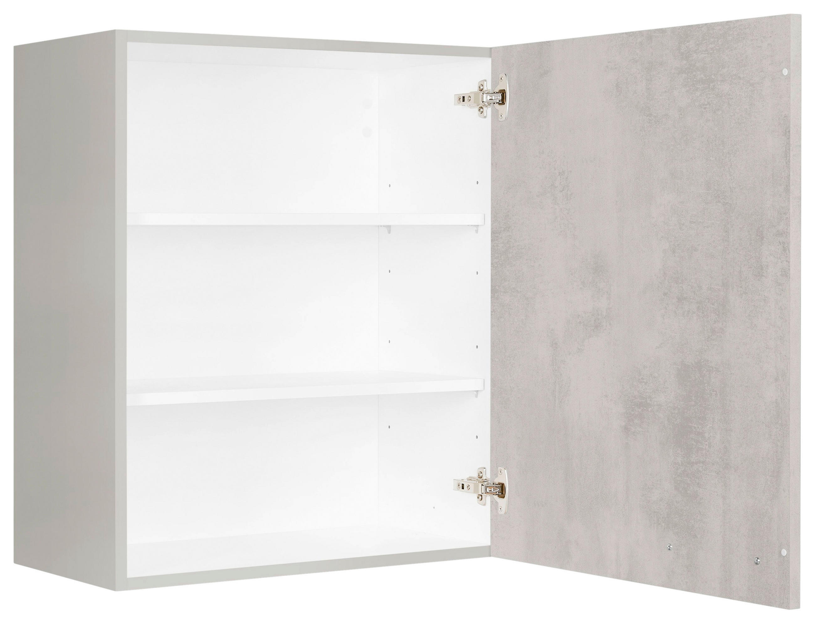 KÜCHENOBERSCHRANK 60/72/35 cm  in Hellgrau  - Edelstahlfarben/Hellgrau, MODERN, Holzwerkstoff (60/72/35cm) - Nobilia