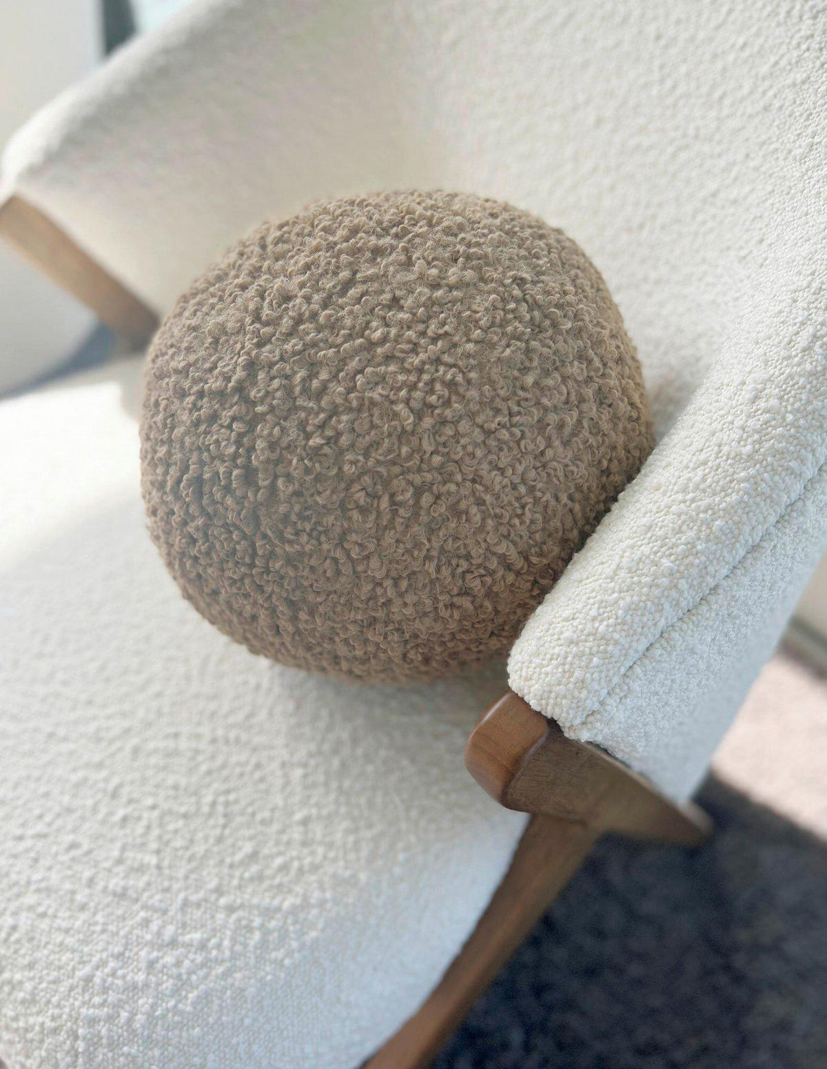 ZIERKISSEN  25/25 cm   - Braun, Basics, Textil (25/25cm)