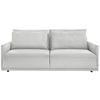 SCHLAFSOFA in Webstoff Greige  - Greige/Schwarz, Design, Kunststoff/Textil (217/95/110cm) - Livetastic
