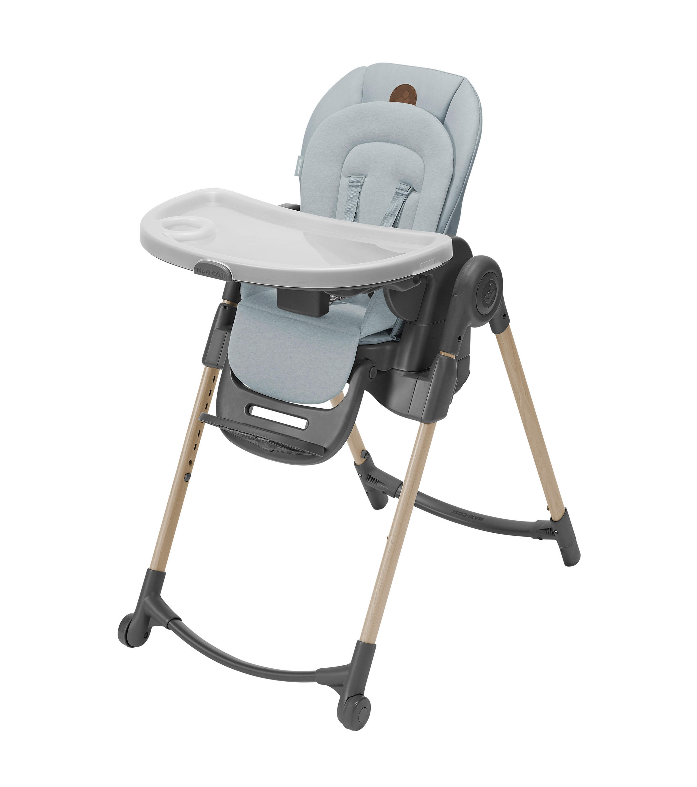 STOLČEK ZA HRANJENJE  MINLA        57/106/86 cm   siva, svetlo siva  - siva/svetlo siva, Basics, kovina/umetna masa (57/106/86cm) - Maxi-Cosi
