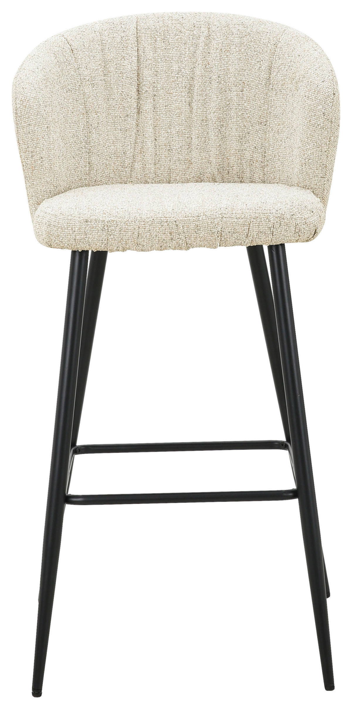 BARHOCKER in Schwarz, Beige  - Beige/Schwarz, MODERN, Textil/Metall (55/103/55cm) - Carryhome