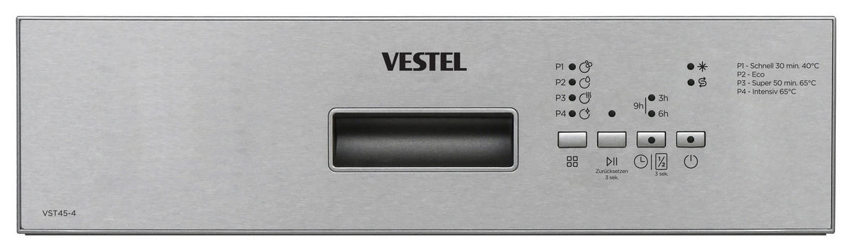 GESCHIRRSPÜLER VST45-4  - Silberfarben, Basics, Kunststoff/Metall (44,8/82,0/57,0cm) - Vestel
