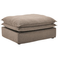 HOCKER Bouclé Braun  - Schwarz/Braun, Trend, Kunststoff/Textil (90/46/105cm) - Livetastic