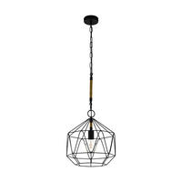 HÄNGLAMPA Cottingham 37/110 cm  - svart, Design, metall (37/110cm) - Eglo
