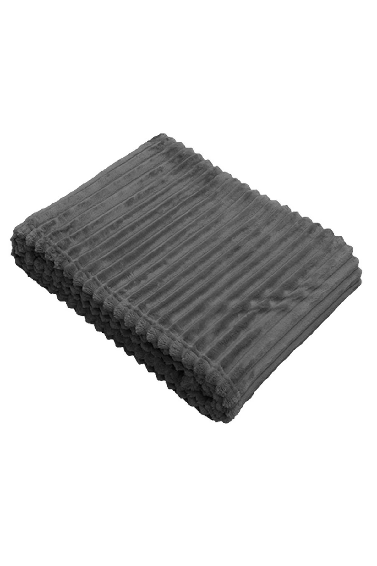 FILT 130/170 cm  - mörkgrå, Design, textil (130/170cm)