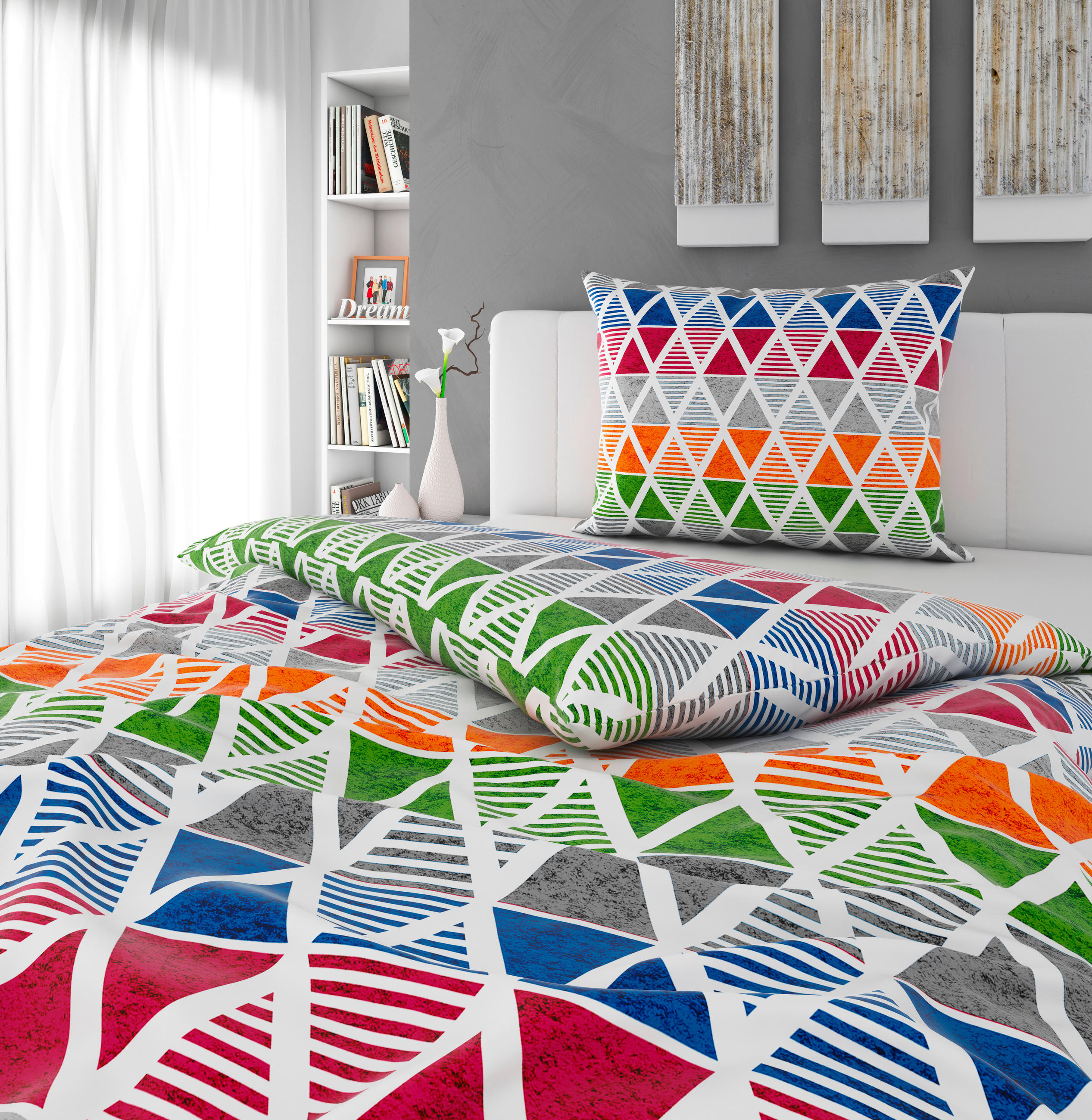 PÅSLAKANSET satin 150/210 cm  - multicolor, Trend, textil (150/210cm) - Esposa
