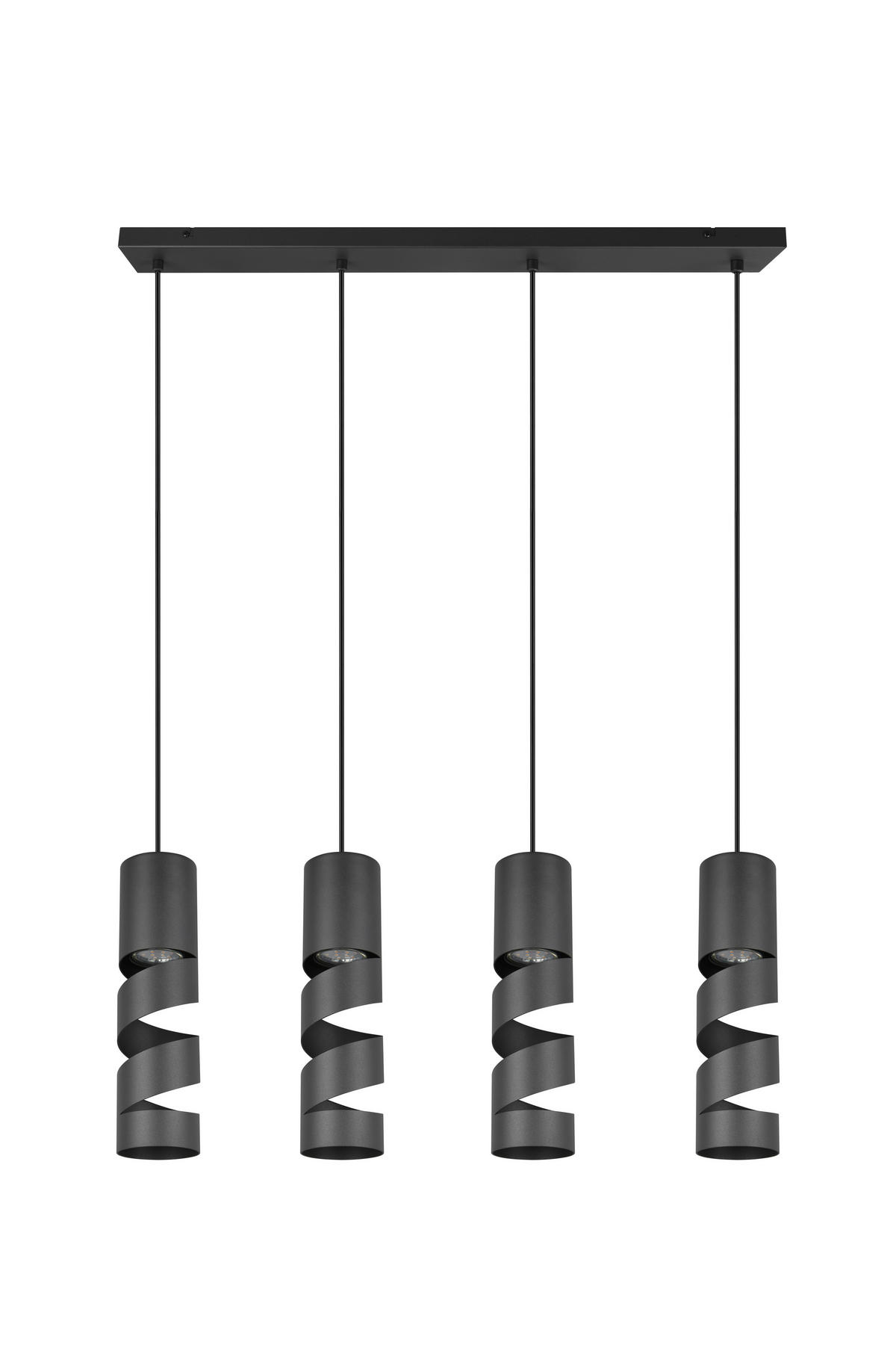 PENDELLEUCHTE 80/9/150 cm    - Schwarz, Konventionell, Metall (80/9/150cm) - Trio Leuchten