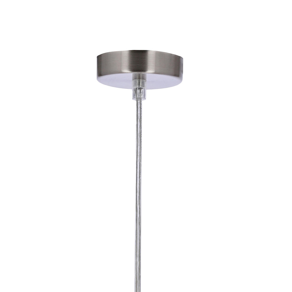 HÄNGELEUCHTE Mirage 35/35/110 cm   - Chromfarben/Beige, Basics, Kunststoff/Metall (35/35/110cm)