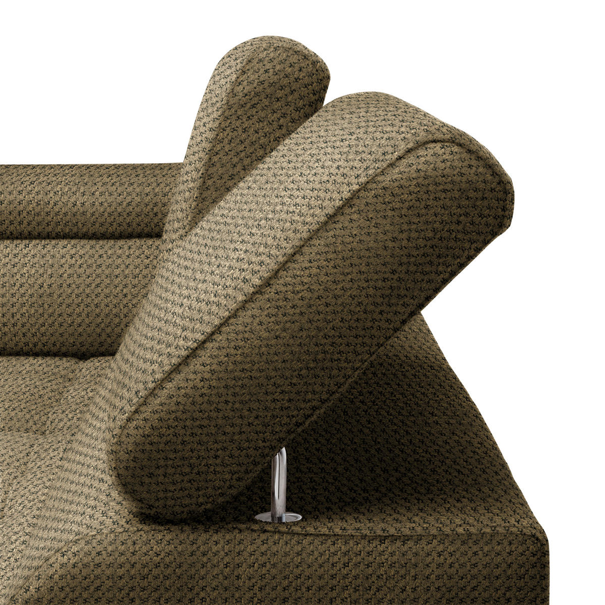 HÖRNSOFFA i chenille, vävt tyg taupe  - svart/taupe, Modern, textil/plast (106/283cm) - MID.YOU