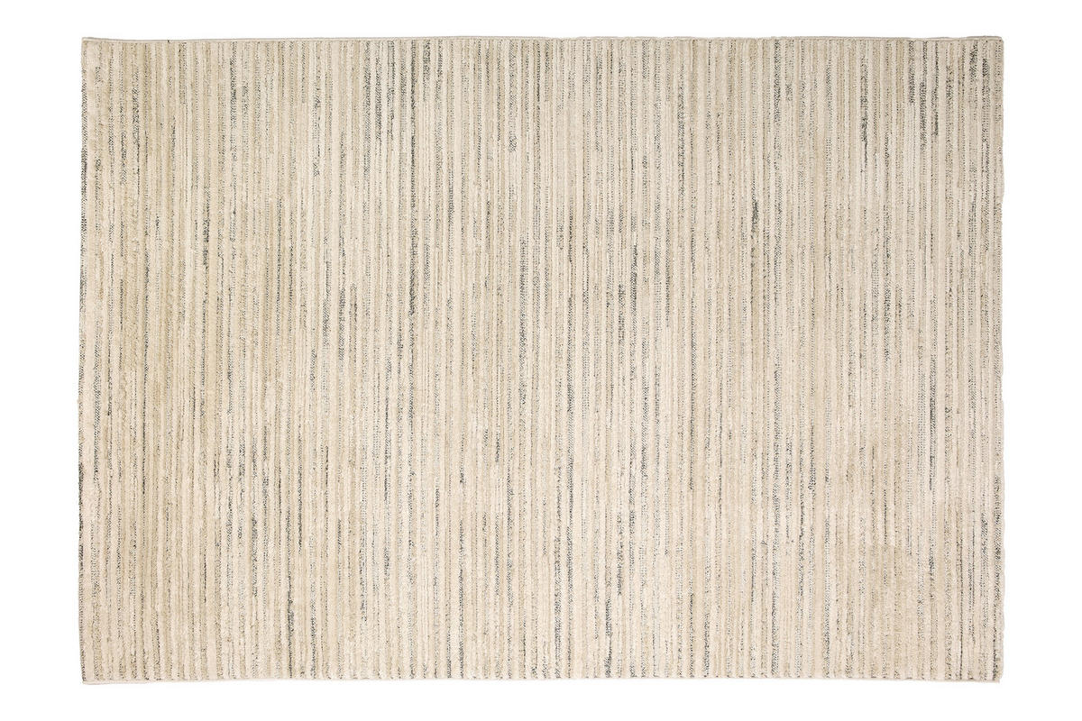 WEBTEPPICH 133/190 cm Lou Creme, Grau rechteckig  - Creme/Grau, Basics, Kunststoff/Textil (133/190cm) - Astra