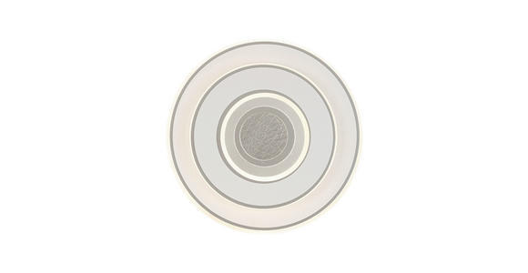 LED-DECKENLEUCHTE 35/6 cm   - Chromfarben/Weiß, Basics, Kunststoff/Metall (35/6cm) - Novel