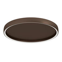 LED-DECKENLEUCHTE TRABUCO 55/7 cm   - Schwarz/Braun, Design, Kunststoff/Metall (55/7cm) - Eglo
