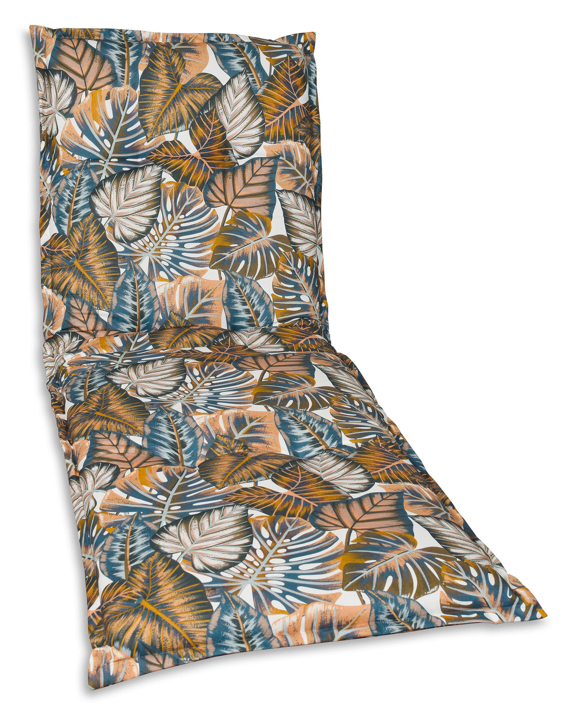 LIEGENAUFLAGE Blätter  - Lila/Creme, Design, Textil (63/9/190cm)