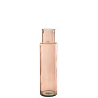 DEKOVASE  - Hellrosa, Romantik / Landhaus, Glas (14,5/14,5/54,5cm) - Ambia Home