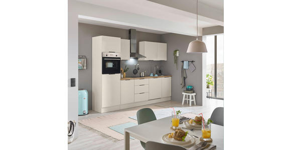 KÜCHENBLOCK   in Kaschmir  - Kaschmir/Schwarz, Basics, Holzwerkstoff/Metall (280/211/60cm) - Xora