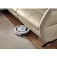 ECKSOFA in Echtleder Ecru  169/298 cm  - Ecru/Schwarz, Design, Leder/Metall (169/298cm) - Dieter Knoll