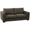 SCHLAFSOFA in Mikrofaser Anthrazit  - Dunkelbraun/Anthrazit, Design, Holz/Textil (203/85/99cm) - MID.YOU