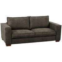 SCHLAFSOFA in Mikrofaser Anthrazit  - Dunkelbraun/Anthrazit, Design, Holz/Textil (203/85/99cm) - MID.YOU