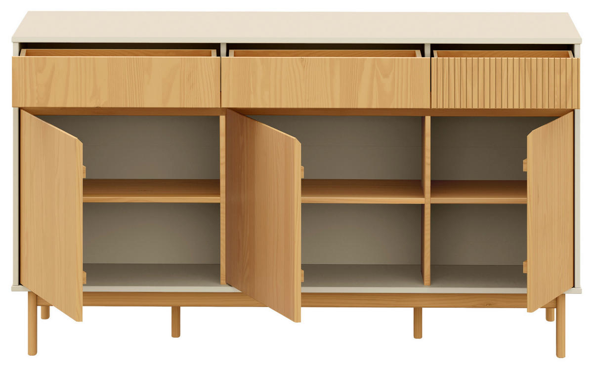 KÜCHENINSEL 160/90/60 cm  in Beige, Hellbraun  - Hellbraun/Beige, Design, Holz (160/90/60cm) - Livetastic