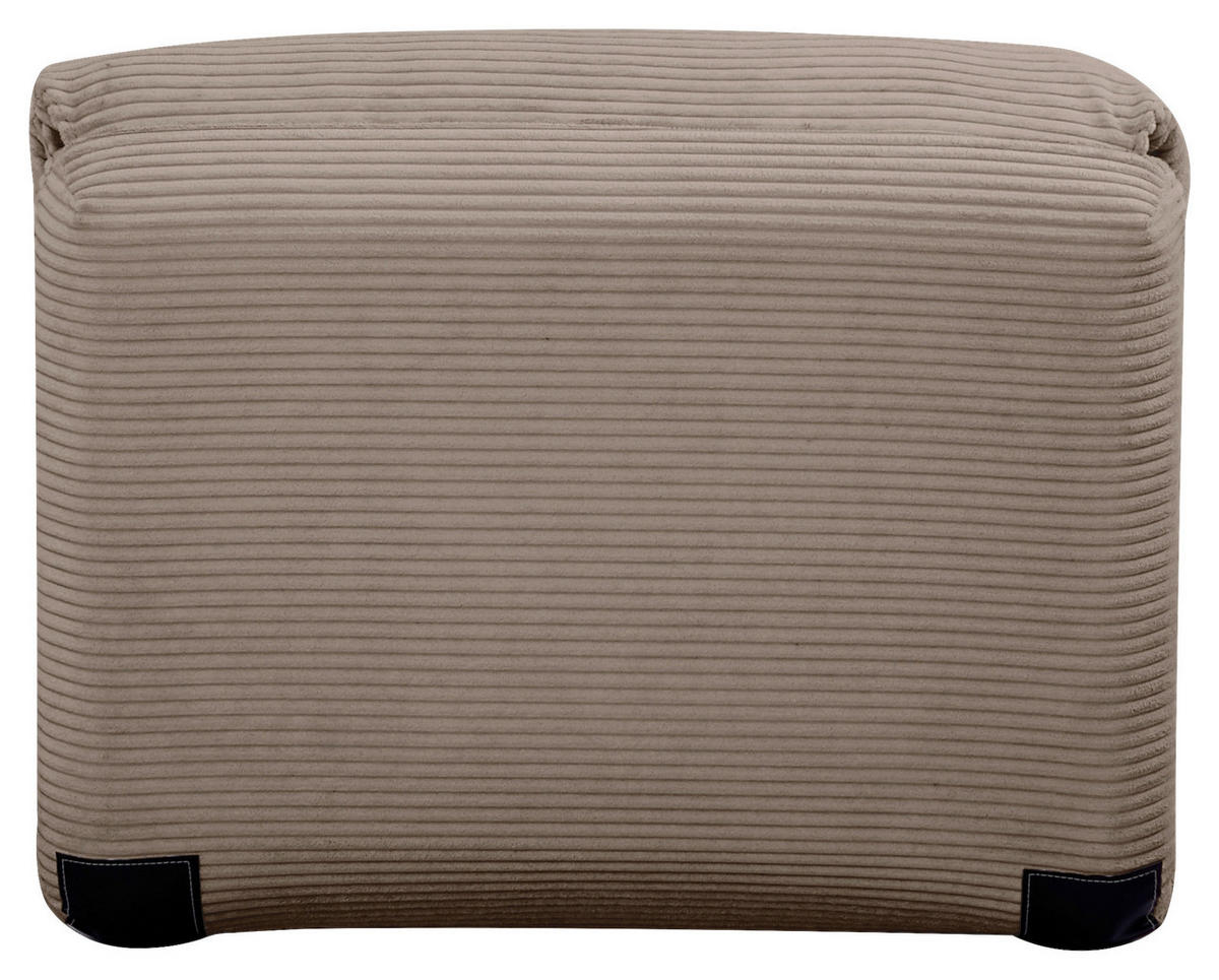 SCHLAFSESSEL Cord Braun    - Braun, Design, Textil/Metall (78/58/82cm) - Livetastic