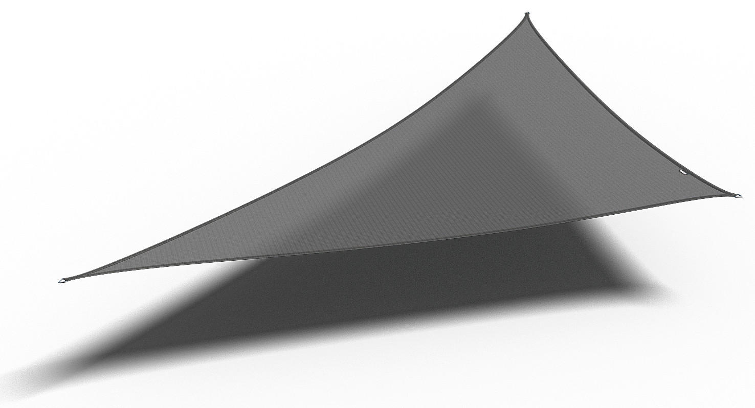 Gardenson Sonnensegel Grau 500x1x570 cm