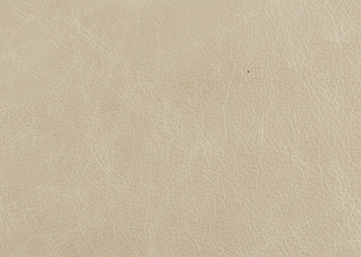 3-SITZER-SOFA  in Echtleder Beige   - Beige/Schwarz, Design, Leder/Metall (224/86/97cm) - Schöner Wohnen