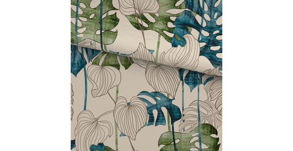 BETTWÄSCHE CUBY Satin 140/200 cm  - Petrol, KONVENTIONELL, Textil (140/200cm) - Novel