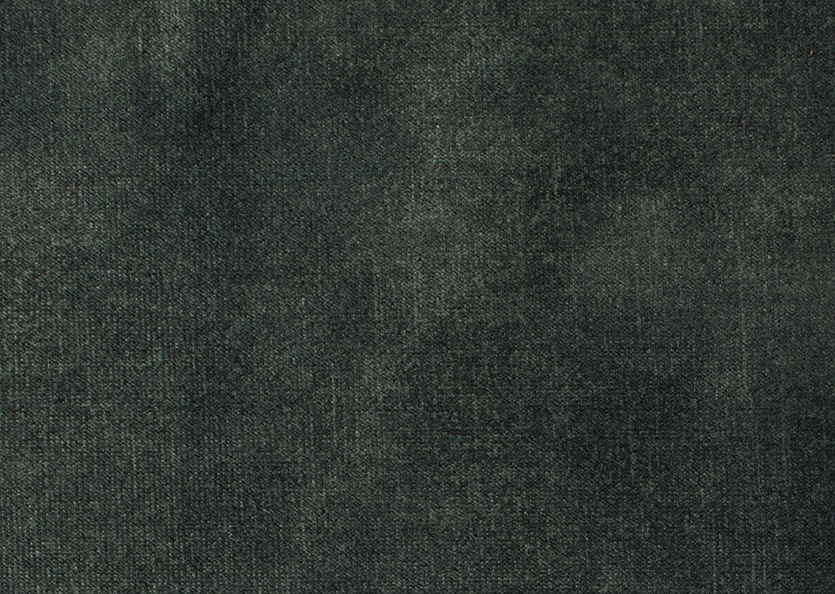 ECKSOFA in Velours Dunkelgrün  - Dunkelgrün/Schwarz, Design, Textil/Metall (295/187cm) - Novel