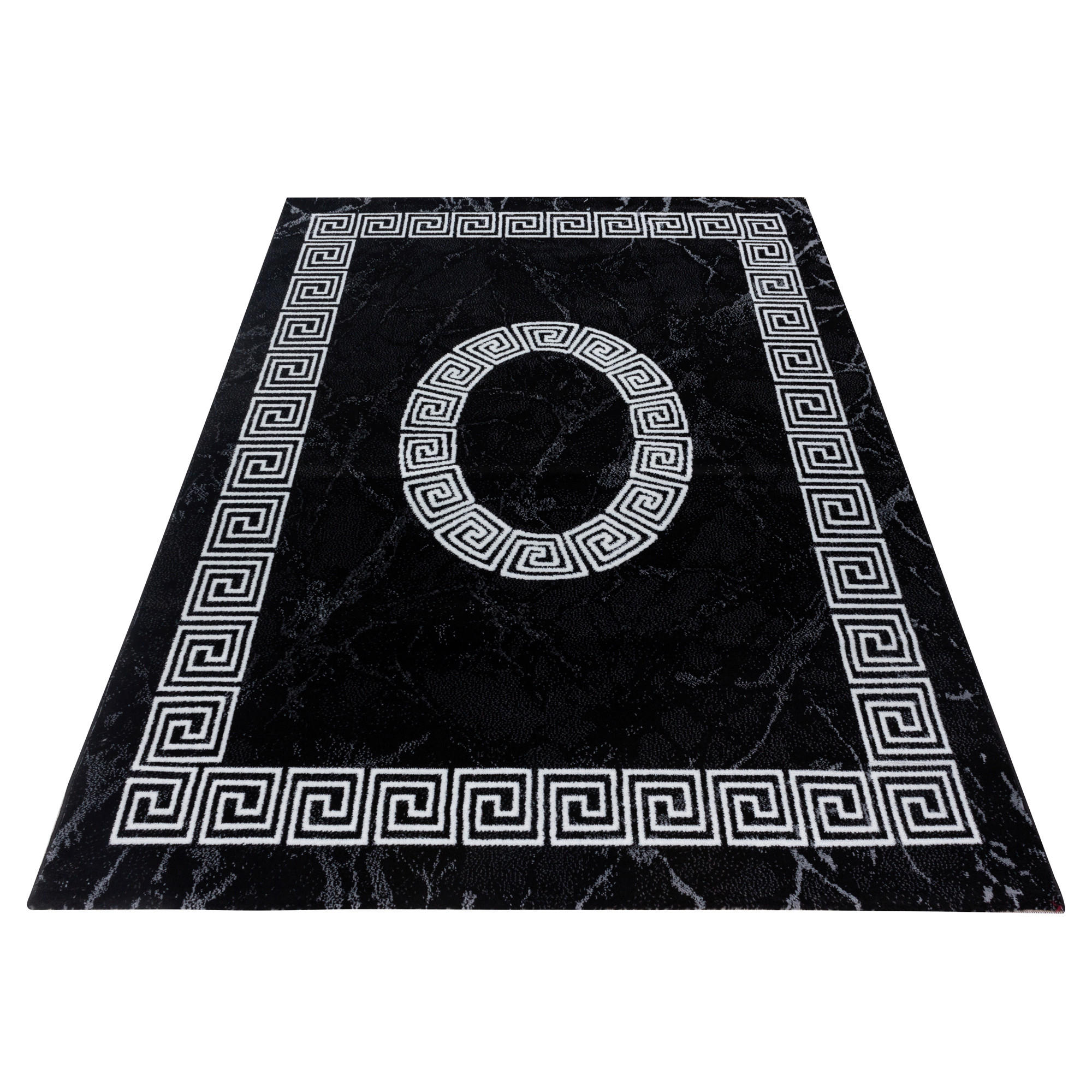 LÄUFER 80/300 cm Plus Black Schwarz, Weiß  - Schwarz/Weiß, Design, Textil (80/300cm)