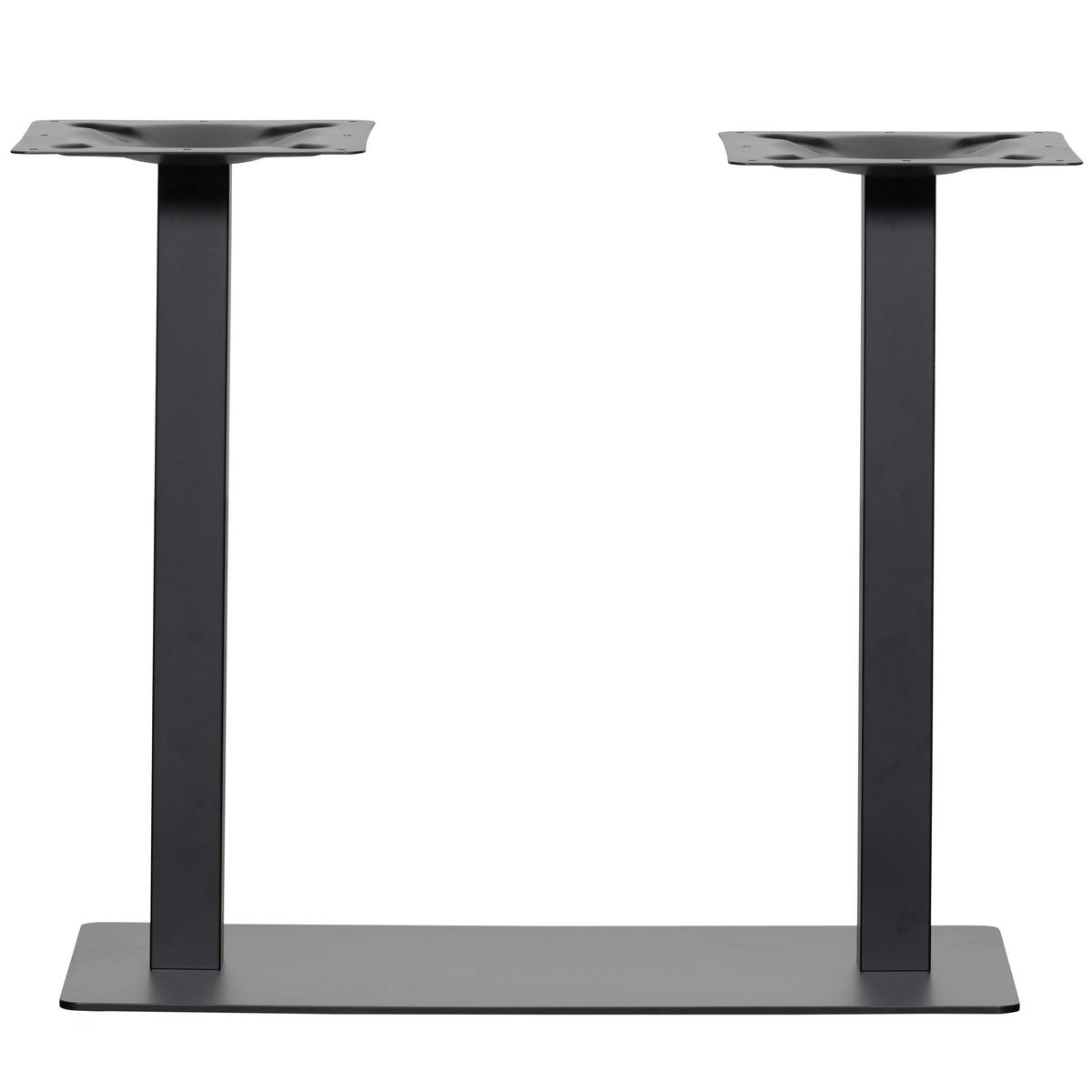 TISCHGESTELL in Metall   - Schwarz, MODERN, Metall (80/72/40cm) - Livetastic