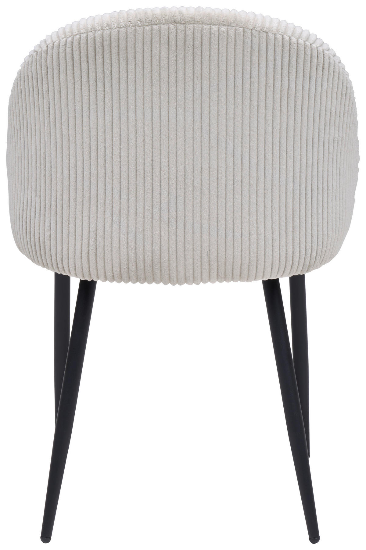 STUHL   Cord  - Hellgrau/Schwarz, Basics, Textil/Metall (52/82/58cm) - Livetastic