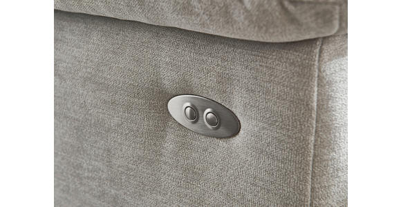 WOHNLANDSCHAFT  in Chenille Blau  - Blau/Alufarben, Design, Textil/Metall (170/333/265cm) - Dieter Knoll