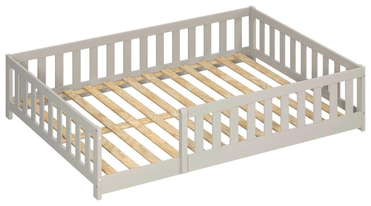 BODENBETT. 140/200 cm  in Taupe  - Taupe, MODERN, Holz/Holzwerkstoff (140/200cm) - P & B