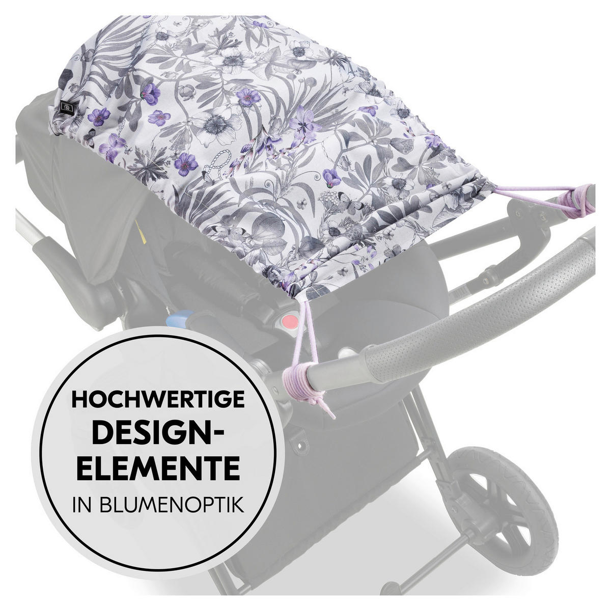 SONNENSEGEL  - Grau, Basics, Textil (46 / 32/0.3/63cm) - Hauck