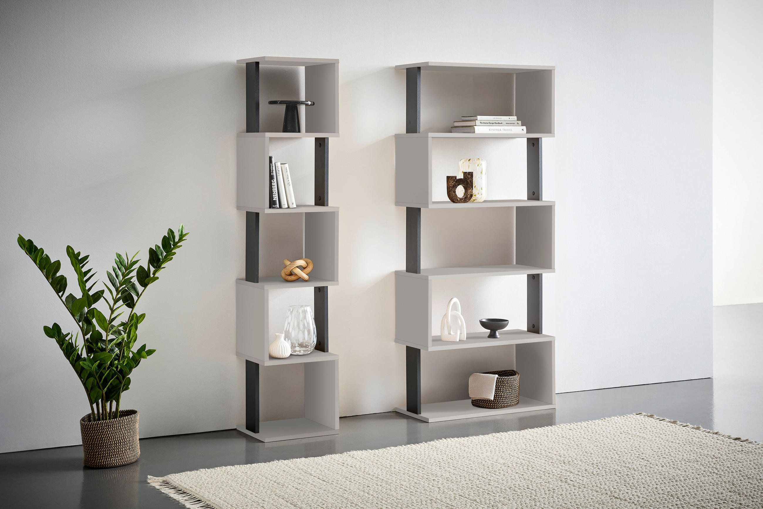 REGAL Anthrazit, Kaschmir  - Kaschmir/Anthrazit, Basics, Holzwerkstoff (70/161/30cm) - Xora