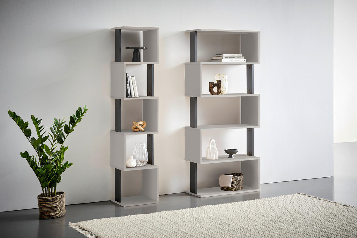 REGAL Anthrazit, Kaschmir  - Kaschmir/Anthrazit, Basics, Holzwerkstoff (35/161/30cm) - Xora