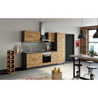 KÜCHENLEERBLOCK   in Eichefarben  - Eichefarben/Anthrazit, MODERN, Holzwerkstoff (270/200/60cm) - Held