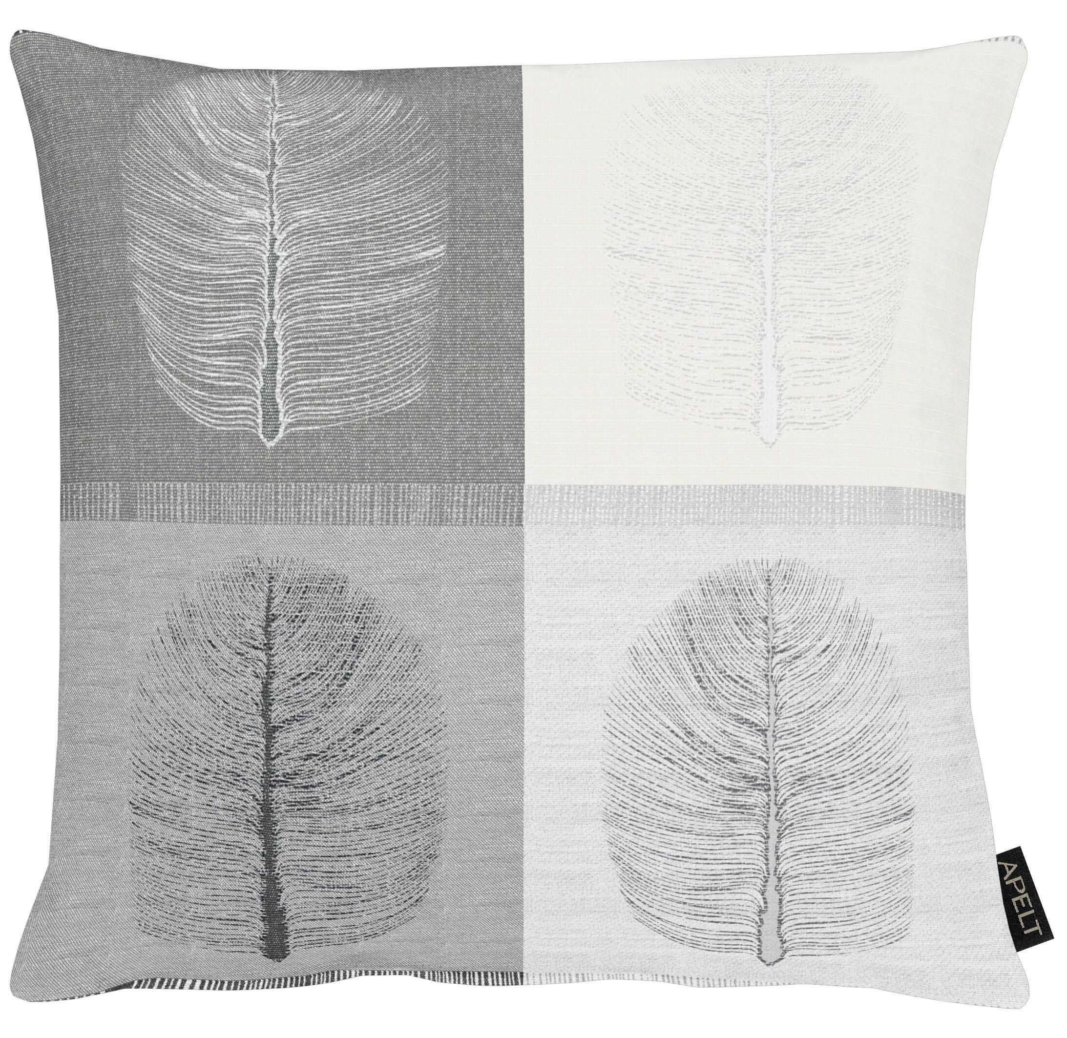 KISSENHÜLLE 46/46 cm  - Schwarz/Weiß, Design, Textil (46/46cm) - Apelt