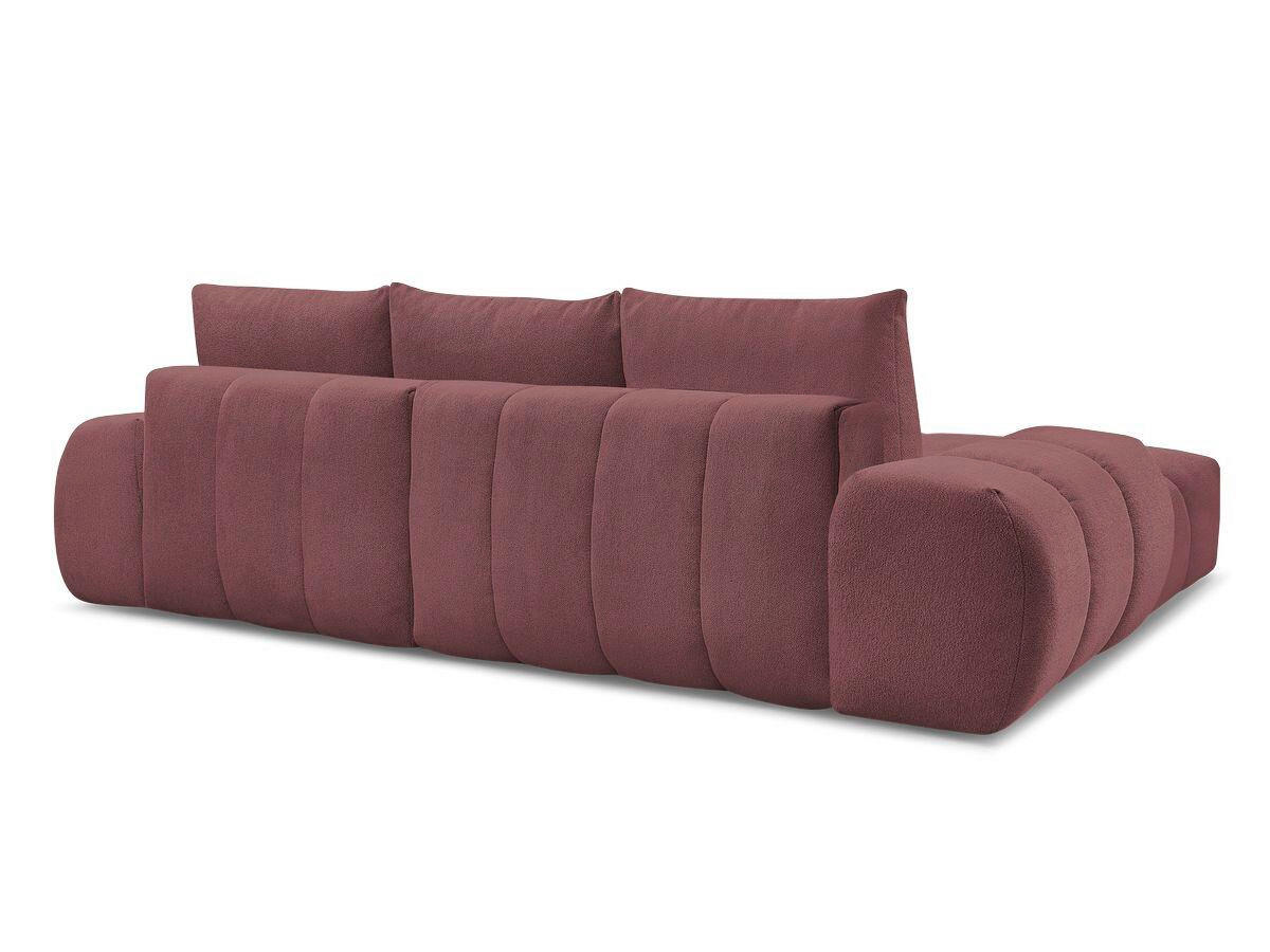 ECKSCHLAFSOFA EVEREST  mit Rücken echt, Armteil links, Armteil rechts Flachgewebe Rot  - Rot/Schwarz, MODERN, Kunststoff/Textil (180/318cm) - Livetastic