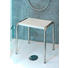 DUSCHHOCKER - Edelstahlfarben/Weiß, Design, Kunststoff/Metall (42/45/36cm)