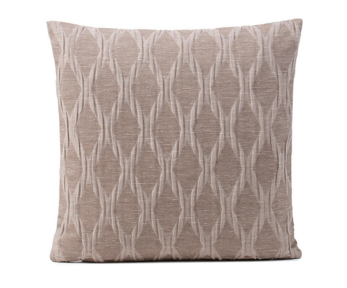 DEKORAČNÍ POLŠTÁŘ 50/50 cm - jílová barva, Design, textil (50/50cm) - Novel