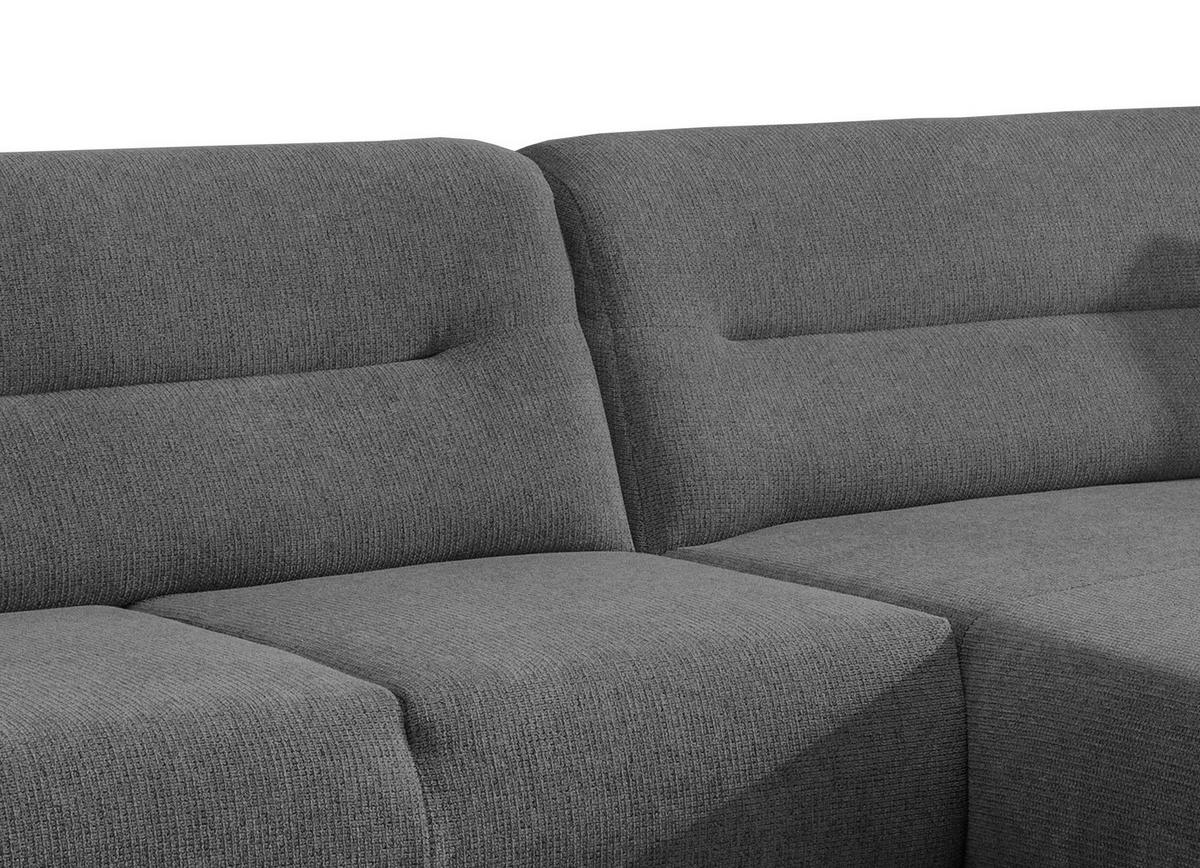 ECKSOFA in Chenille Anthrazit  - Wildeiche/Anthrazit, Modern, Holz/Textil (290/166cm) - MID.YOU