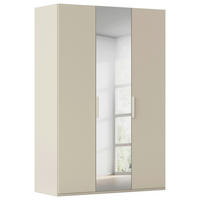 DREHTÜRENSCHRANK 151/235/61 cm,  in Champagner, 3-türig  - Champagner, Basics, Glas/Holzwerkstoff (151/235/61cm) - Novel