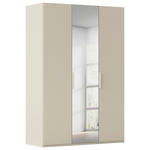 DREHTÜRENSCHRANK 151/223/61 cm,  in Champagner, 3-türig  - Champagner, Basics, Glas/Holzwerkstoff (151/223/61cm) - Novel