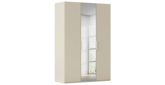 DREHTÜRENSCHRANK 151/235/61 cm,  in Champagner, 3-türig  - Champagner, Basics, Glas/Holzwerkstoff (151/235/61cm) - Novel