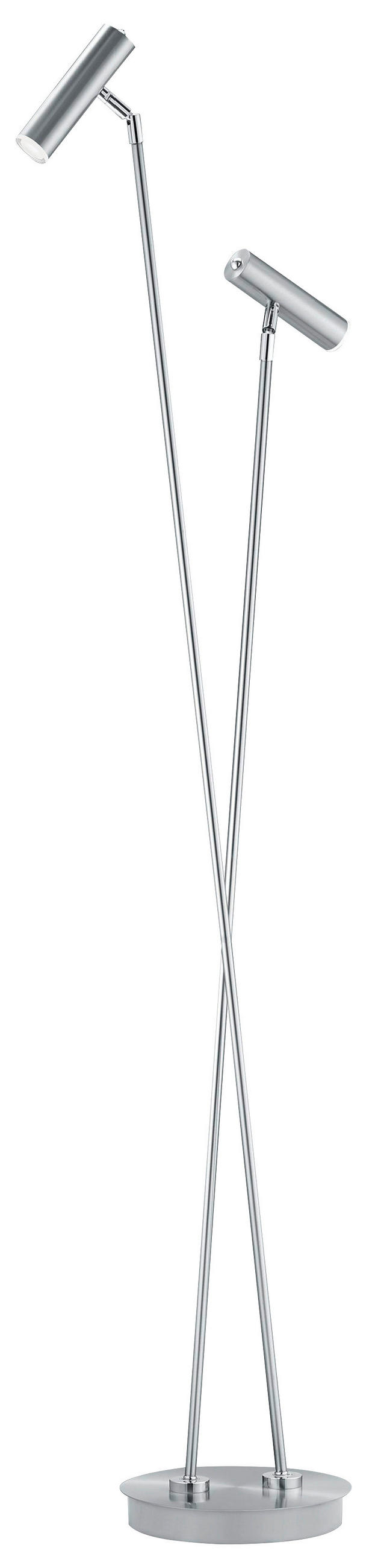 LED-STEHLEUCHTE    - Silberfarben, KONVENTIONELL, Metall (140cm) - Hell