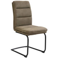 SCHWINGSTUHL  in Eisen Webstoff  - Schwarz/Grün, Design, Textil/Metall (46/62,5/95cm) - Cantus